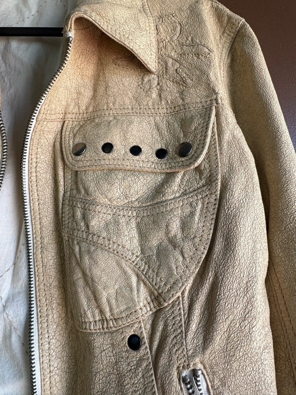 NWT - Sigillo Di Garanzia Italian Leather Jacket - Picture 8 of 13